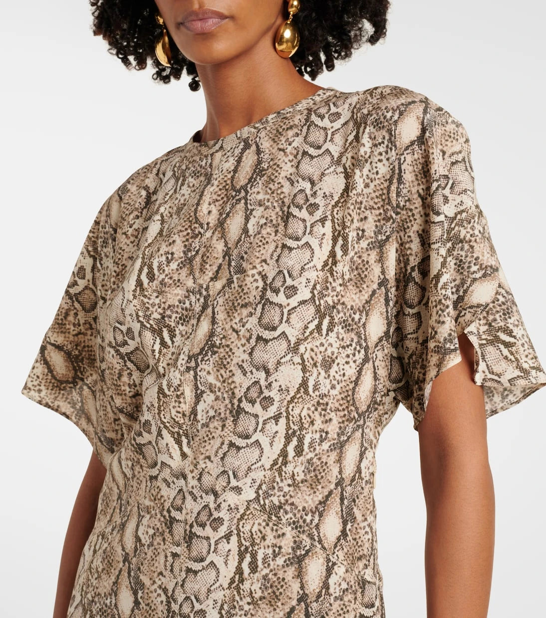 Isabel Marant - Keany printed silk-blend midi dress
