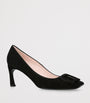 Suede Trompette Pumps 70