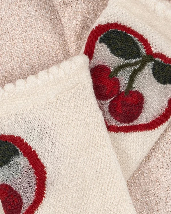 Konges Sløjd çocuk çorapları 2’li CHERRY ROSE SOCKS