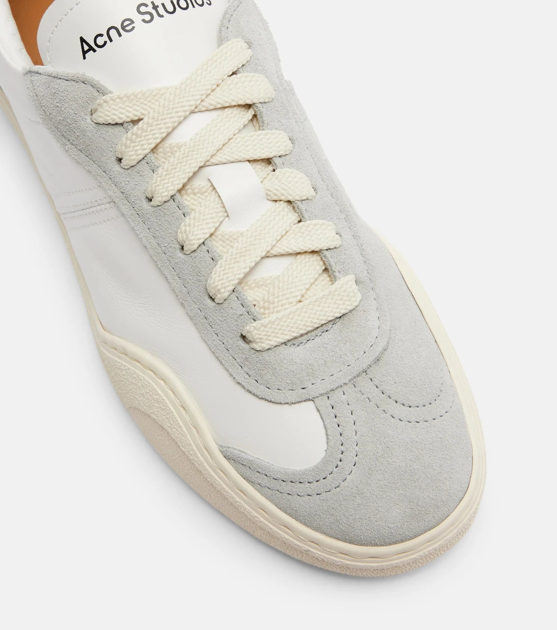 Acne Studios - Suede-trimmed leather sneakers