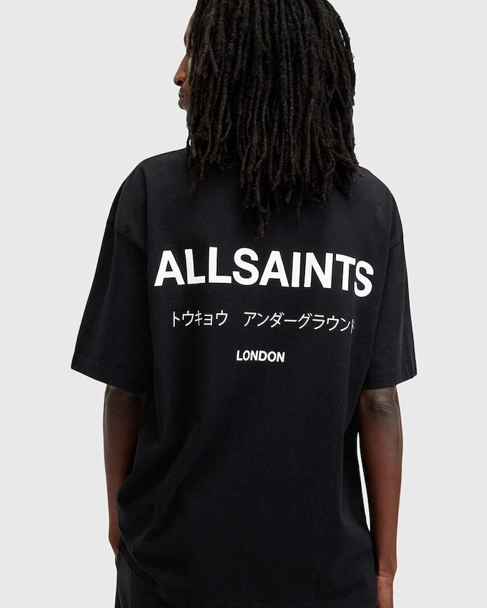 AllSaints Erkek Pamuklu Oversize Tişört
