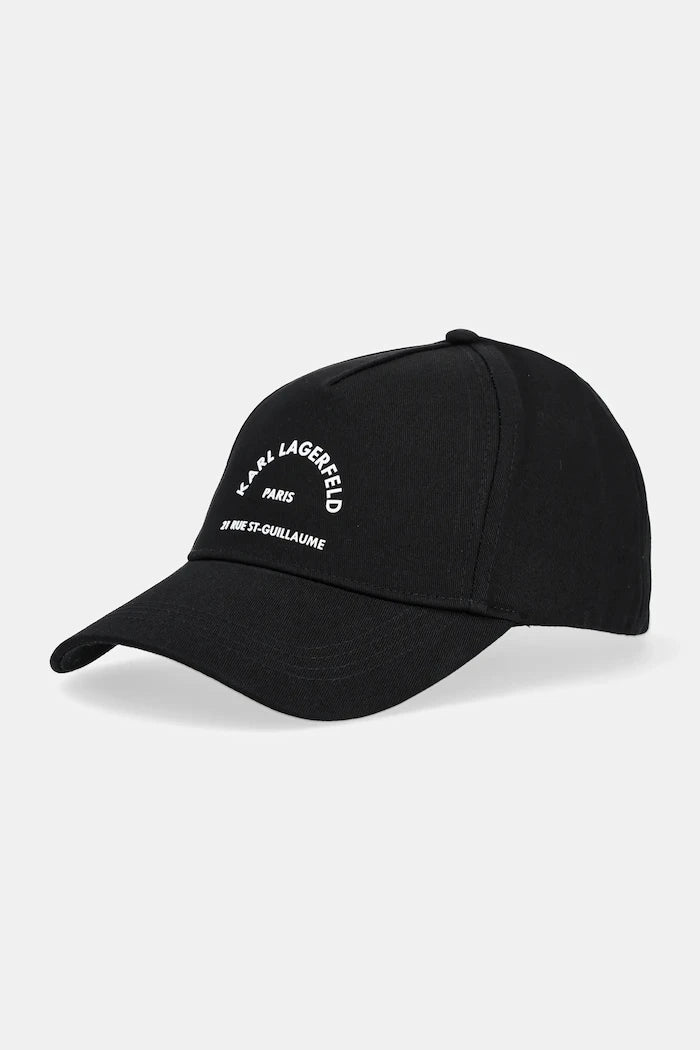 Памучна шапка с козирка Karl Lagerfeld K/RSG
