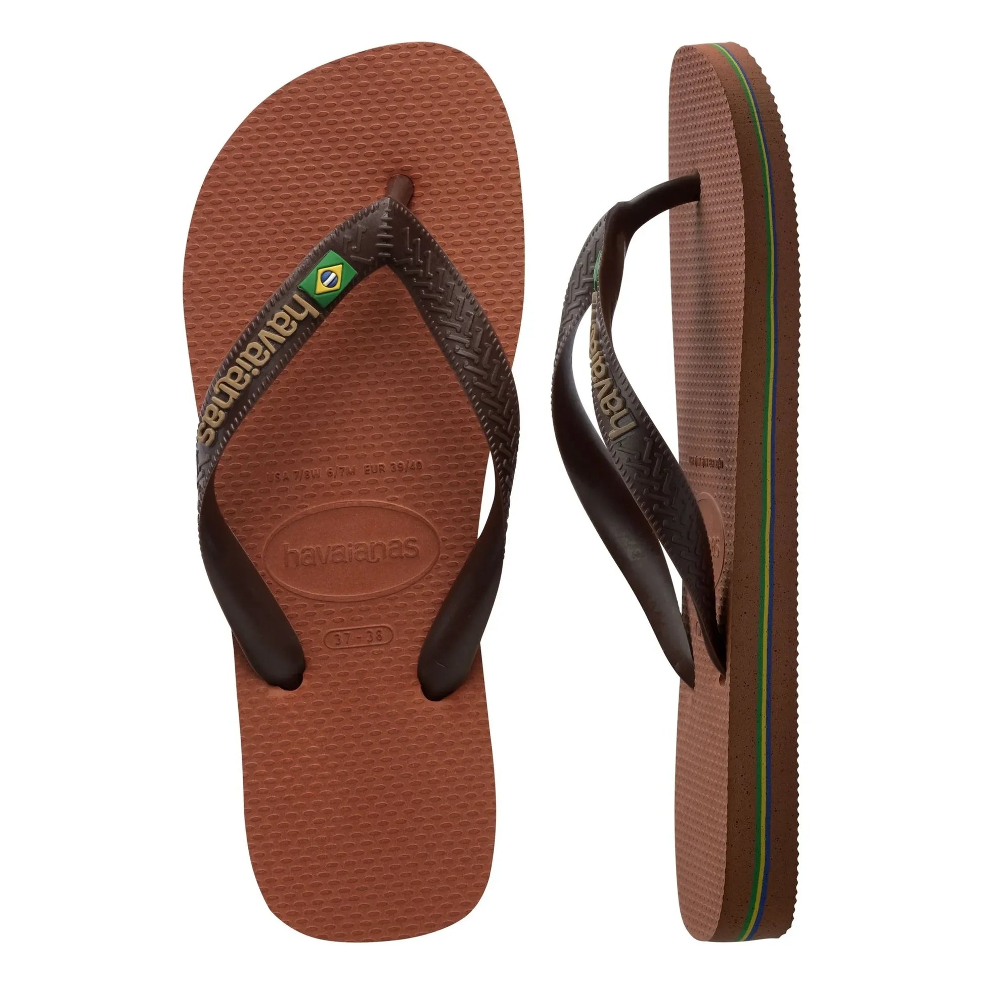 Havaianas - Brasil Logo flip-flops | Brown