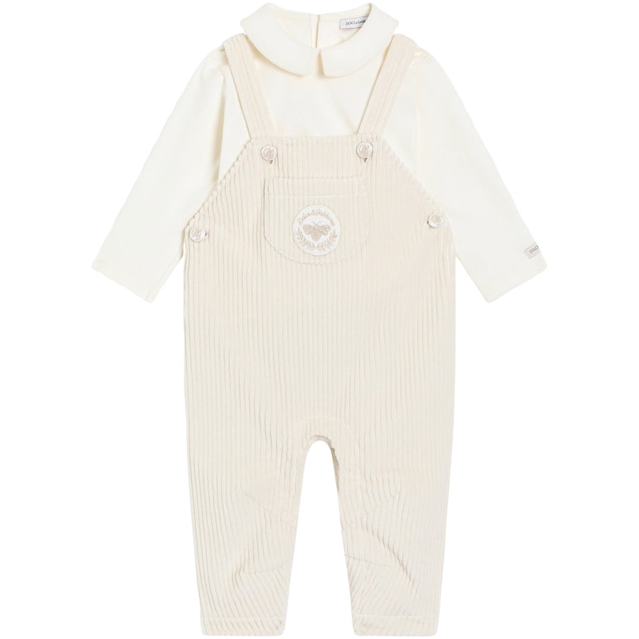Dolce & Gabbana Kids Stretch-Cotton Dungarees and T-Shirt Set (3-24 Months)