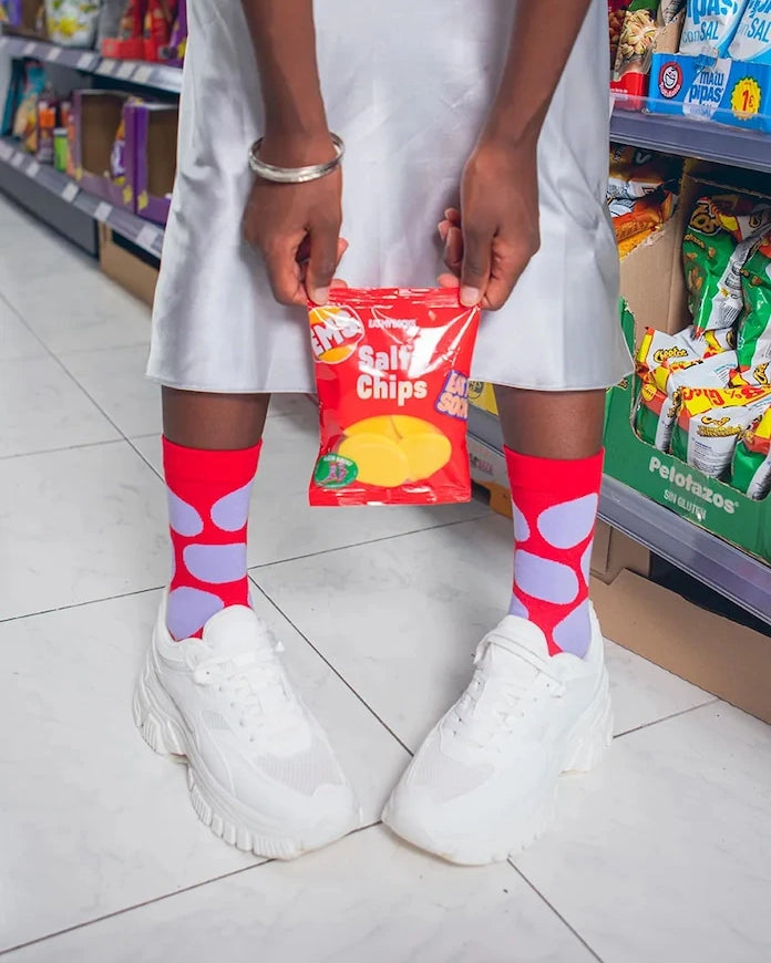 Eat My Socks Salty Chips Çorap