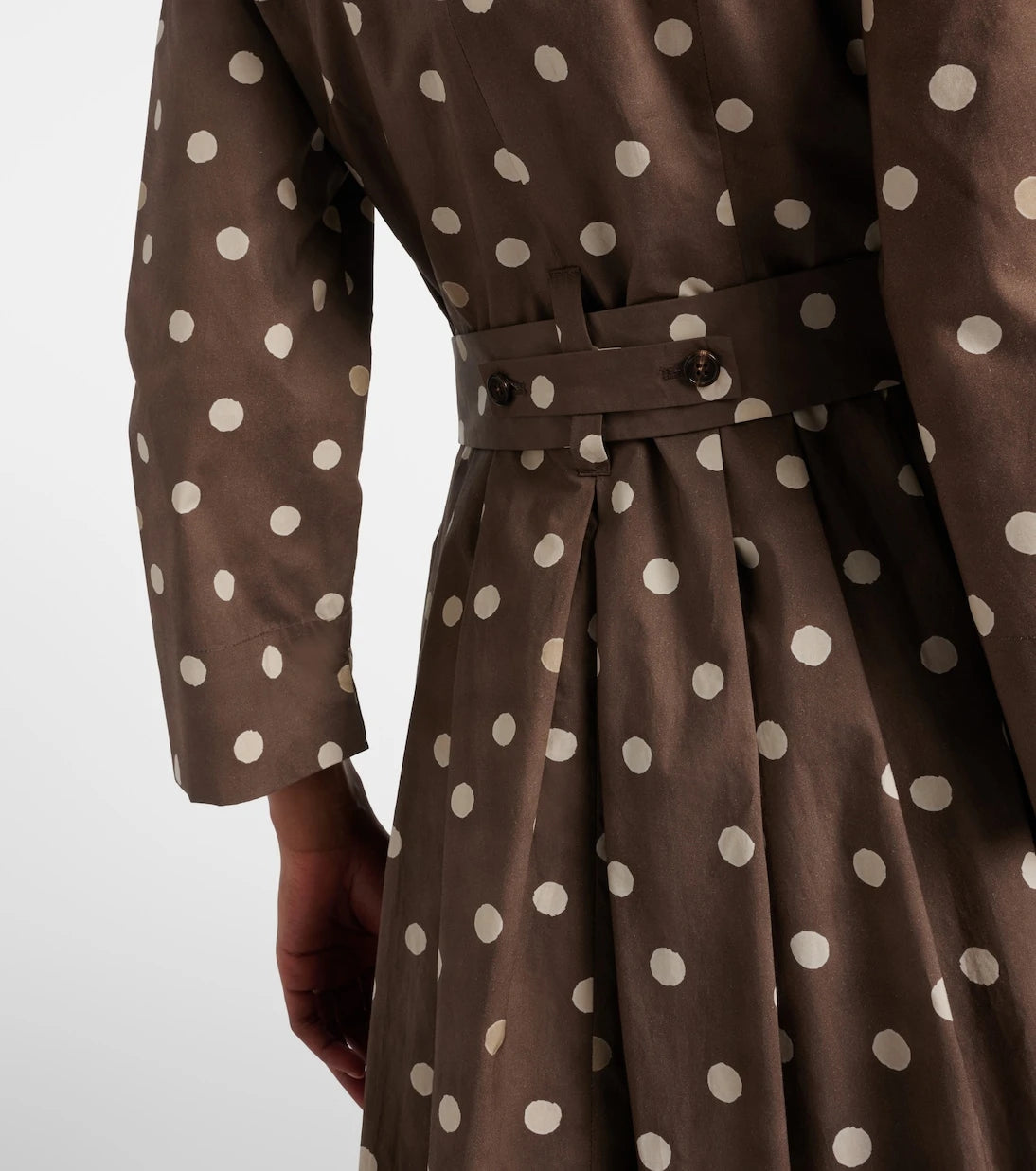 'S Max Mara - Pesche polka-dot cotton shirt dress