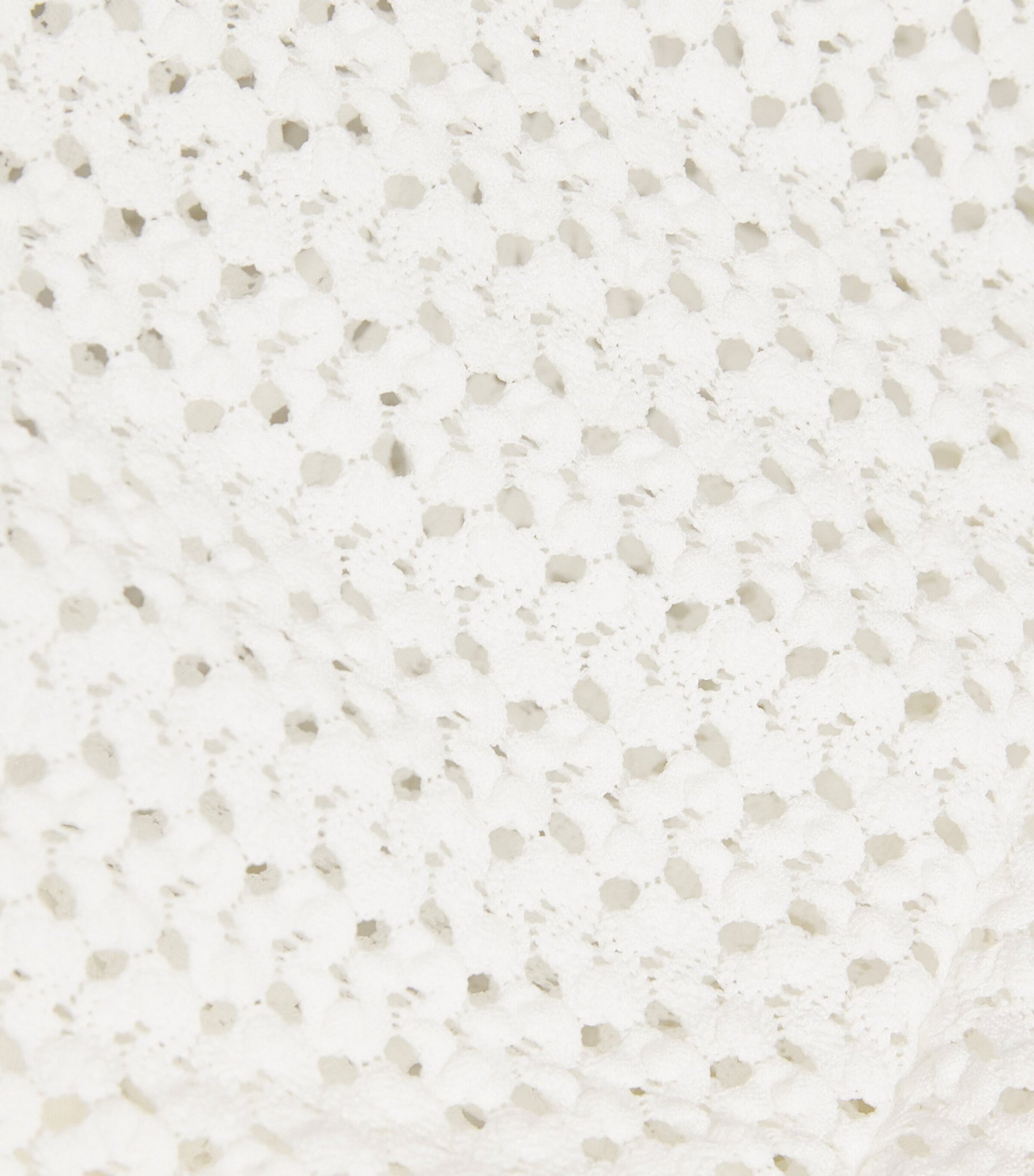 Maje White Crochet Midi Dress