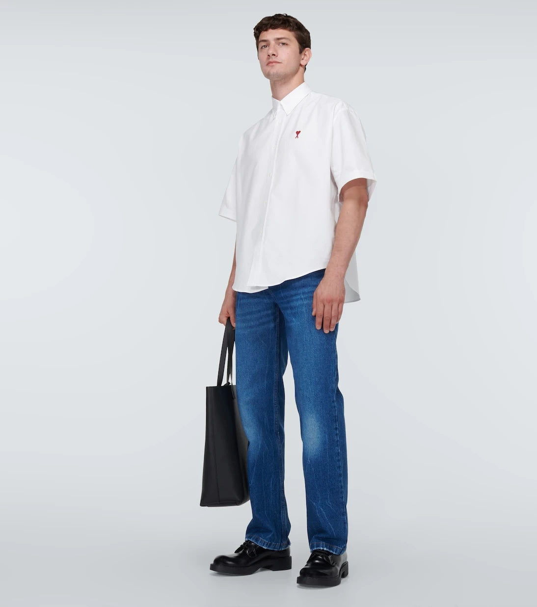 Ami Paris - Ami De Cœur cotton poplin shirt
