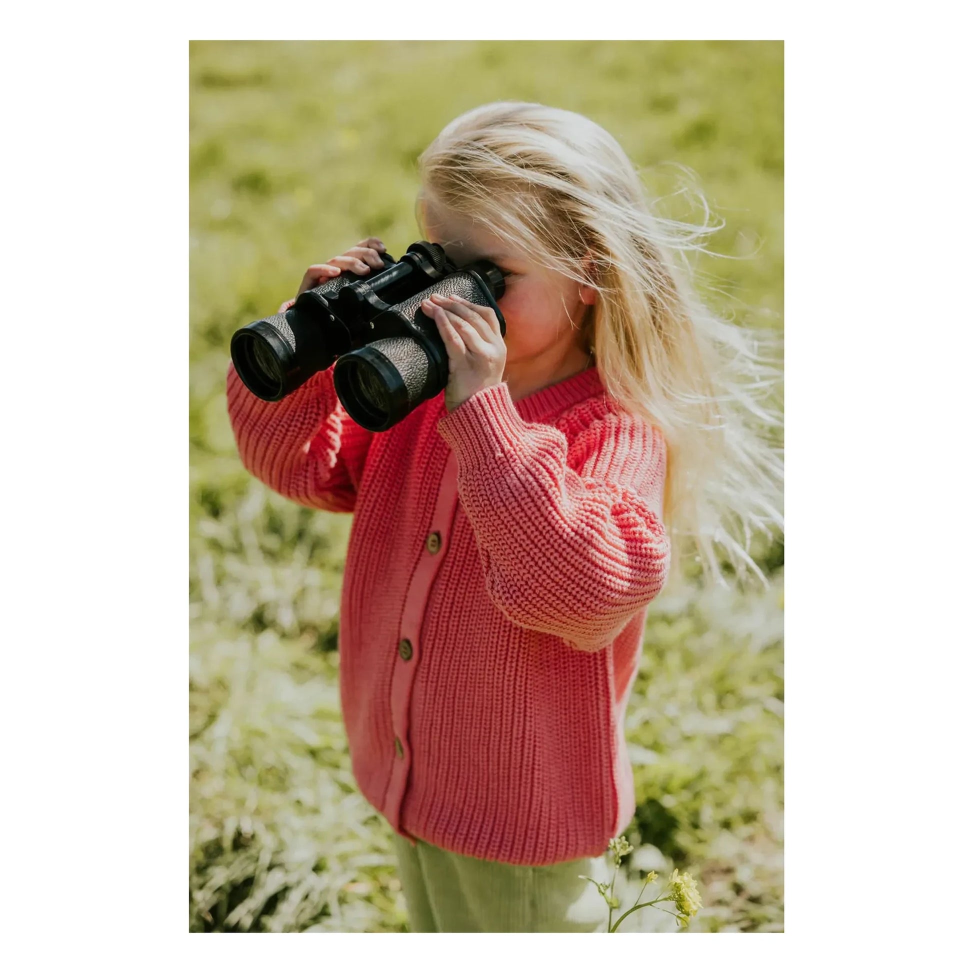 Yuki - Organic Cotton Raglan Cardigan | Blush