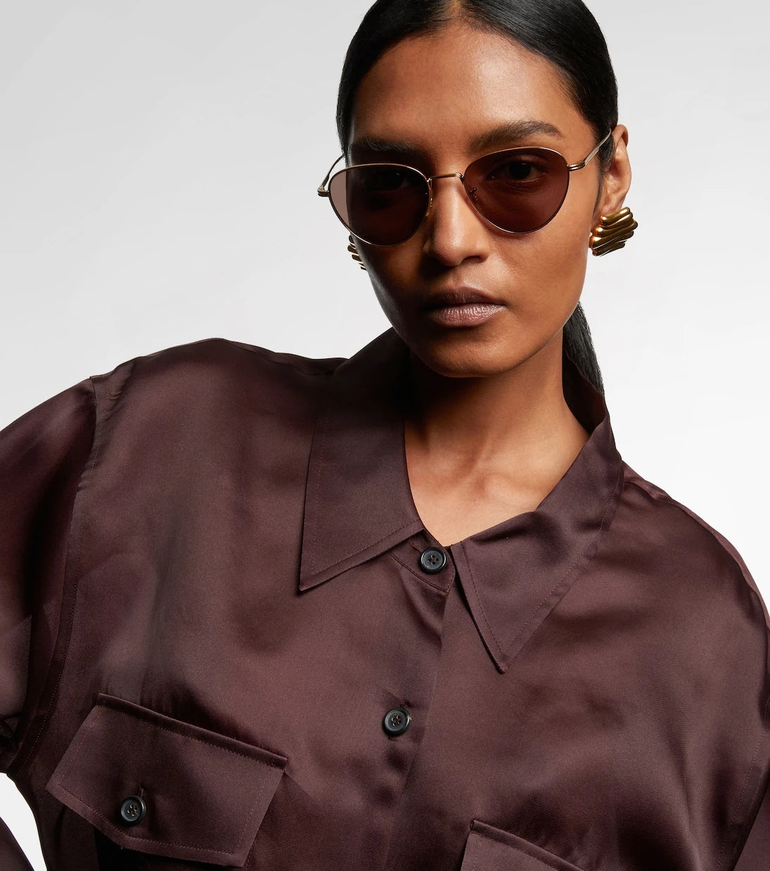 Khaite - x Oliver Peoples Aviator sunglasses