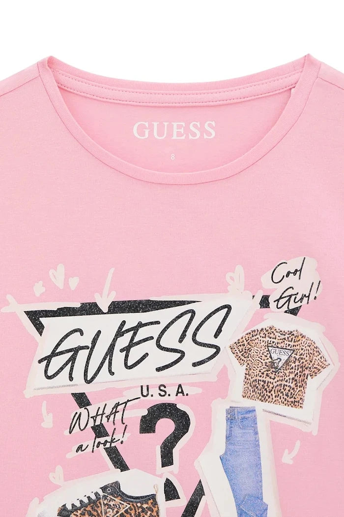 Guess çocuk pamuklu elastan tişört