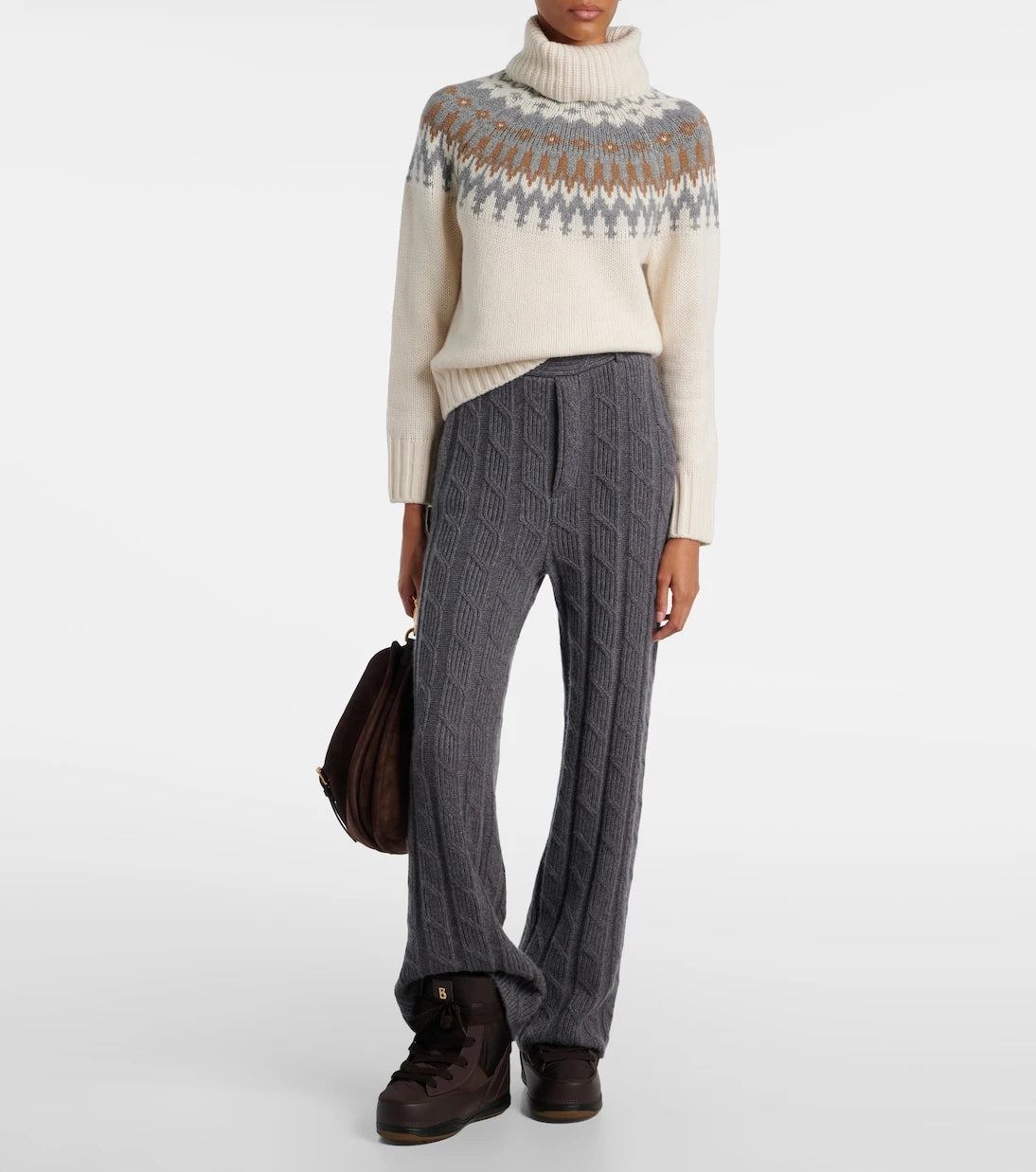Bogner - Ingrid jacquard cashmere turtleneck sweater