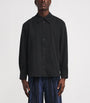Séfr Black Cotton Overshirt