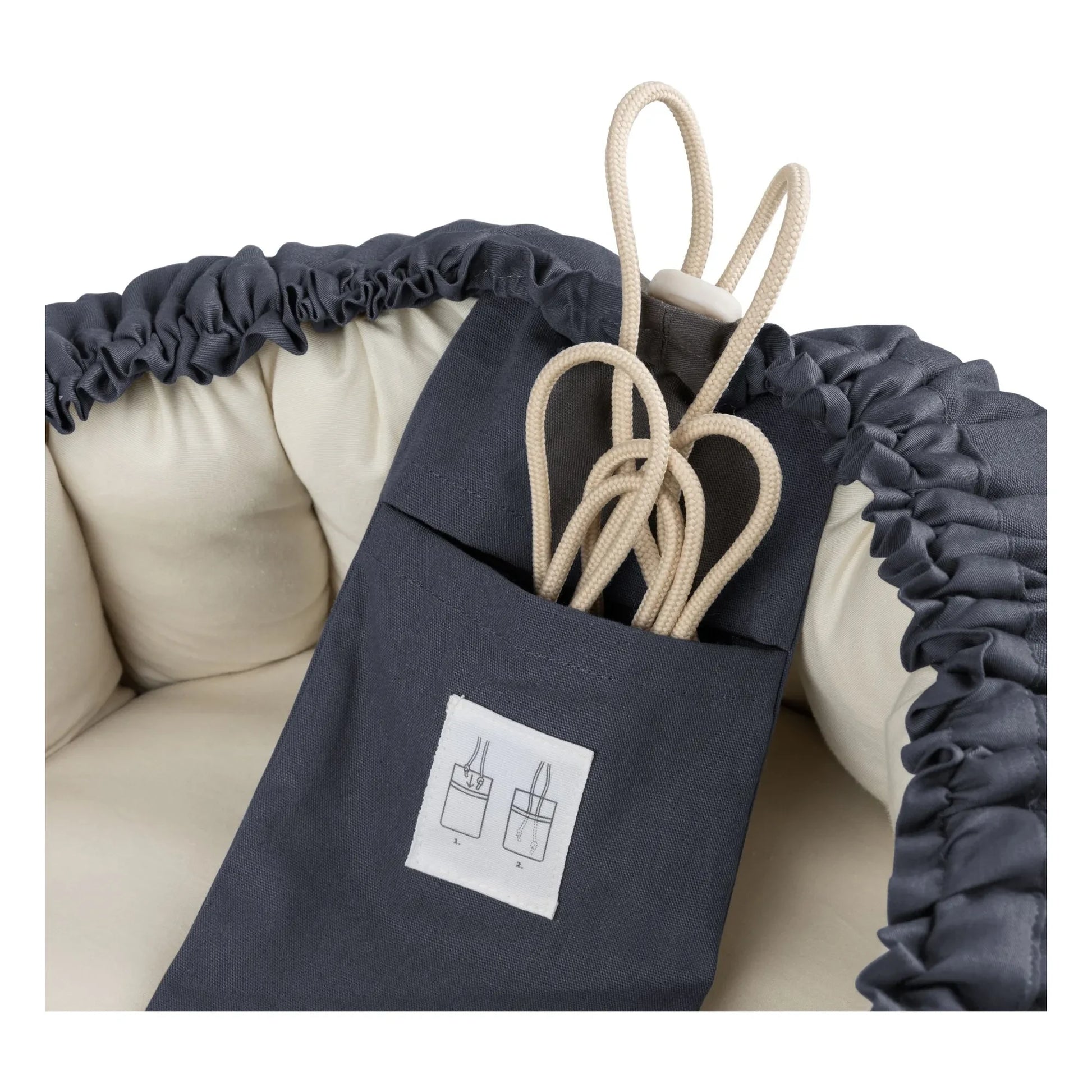 Sebra - 3 in 1 baby bassinet | Blue