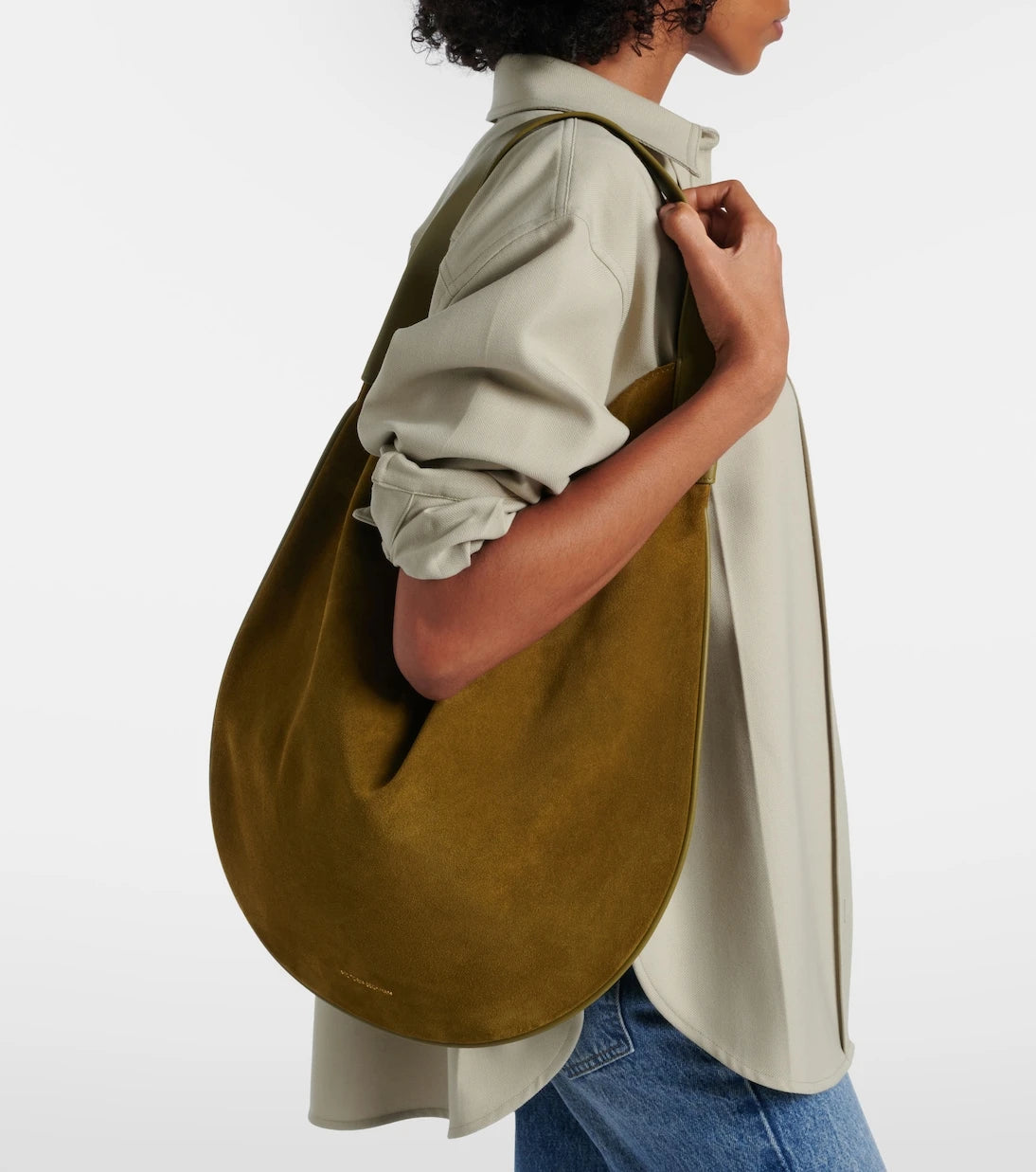 Victoria Beckham - Soft Plié suede shoulder bag