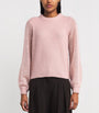 Pink Merino Wool-Blend Lofty Sweater
