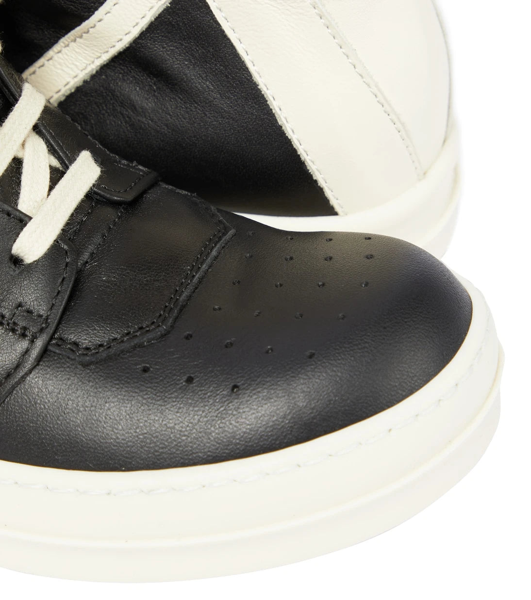 Rick Owens Kids - حذاء رياضي Geobasket عالي الرقبة من الجلد