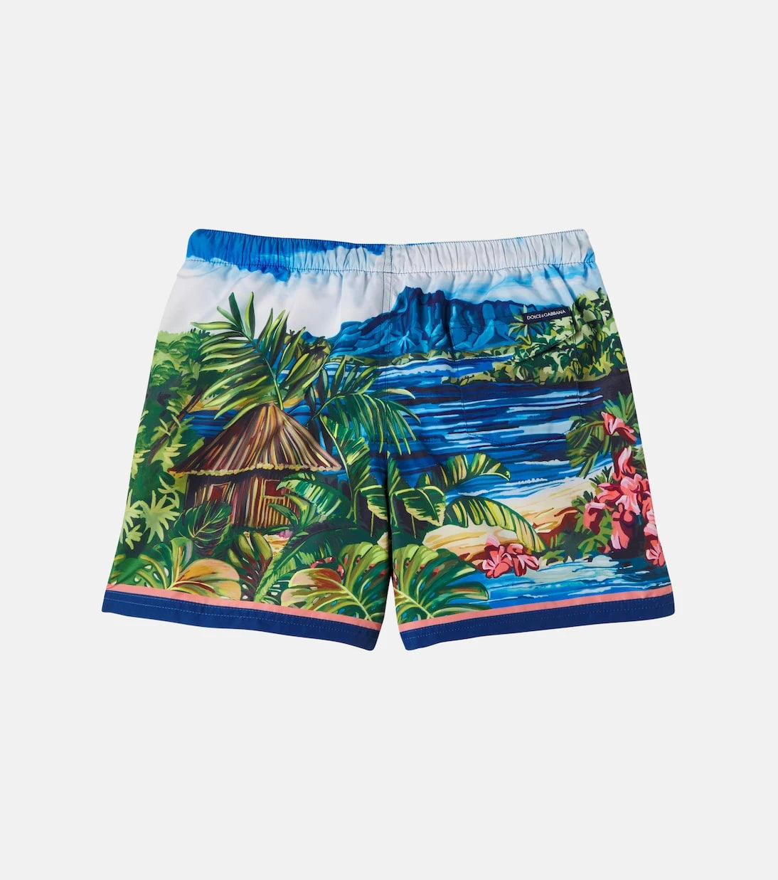 Dolce&Gabbana Kids - Printed swim trunks