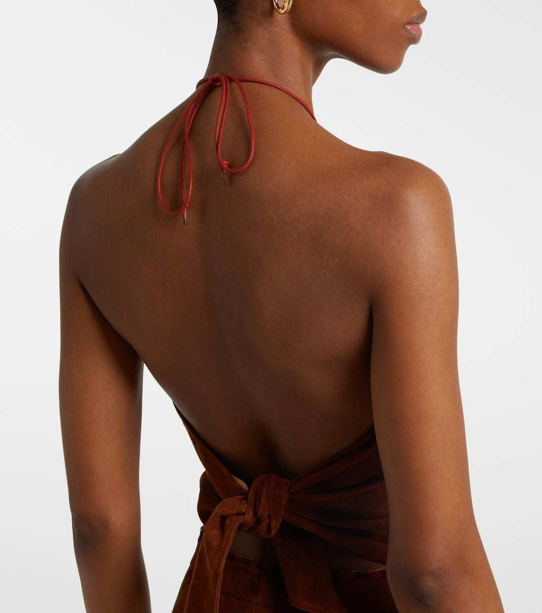 Stouls - Halterneck suede top