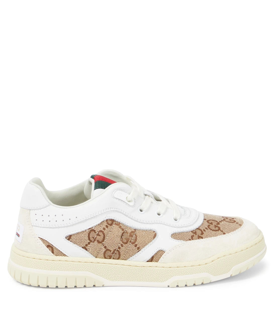 Gucci Kids - GG canvas leather-trimmed sneakers