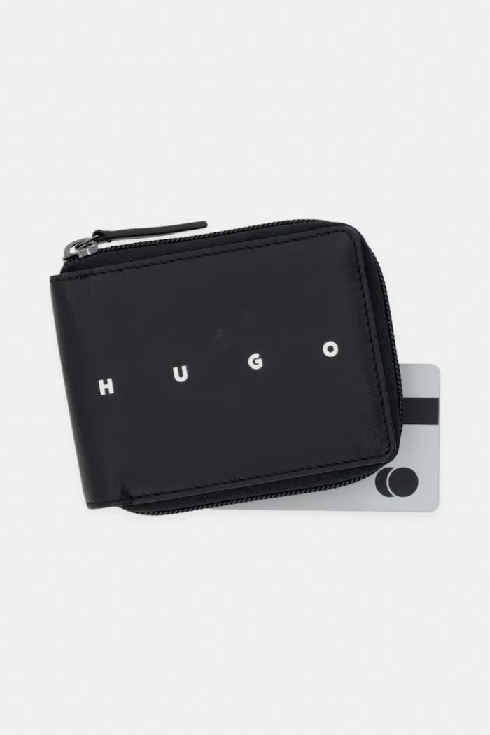 HUGO портфейл мъжки от кожа REHX_ziparound