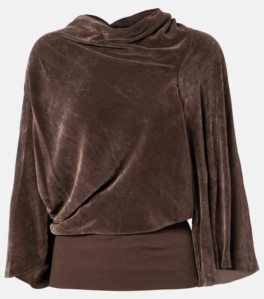 Rick Owens - Draped crêpe top