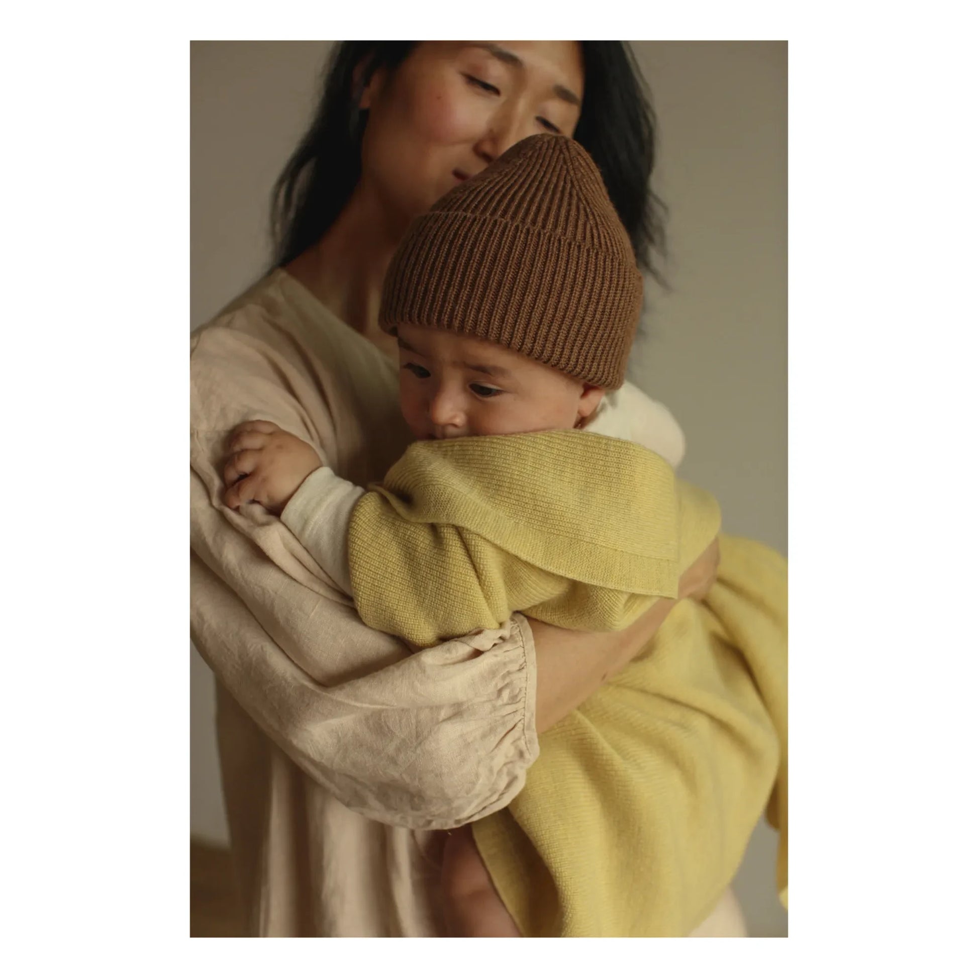 Hvid - Felix Merino Wool Blanket | Pale yellow