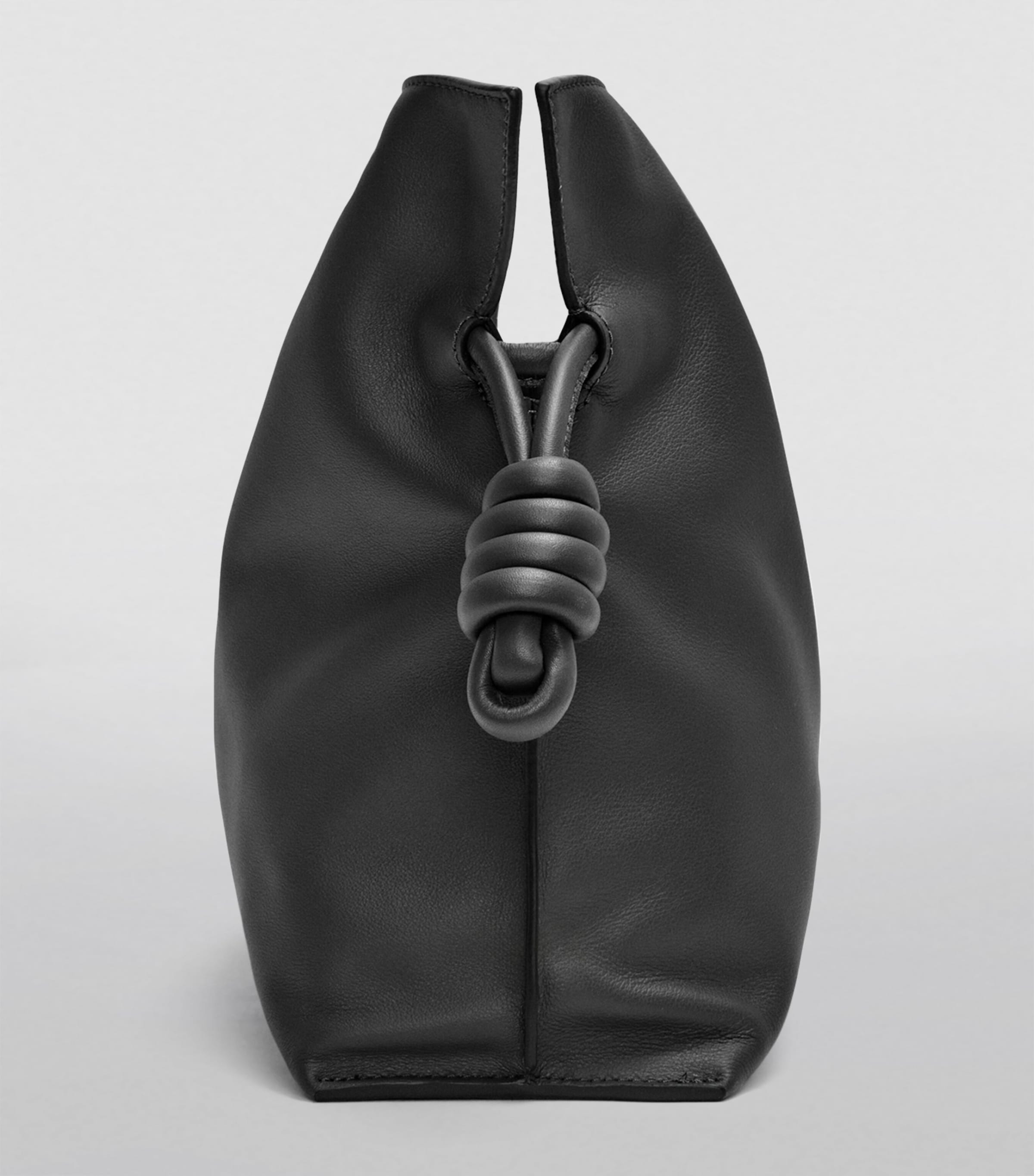Black Leather Flamenco Purse