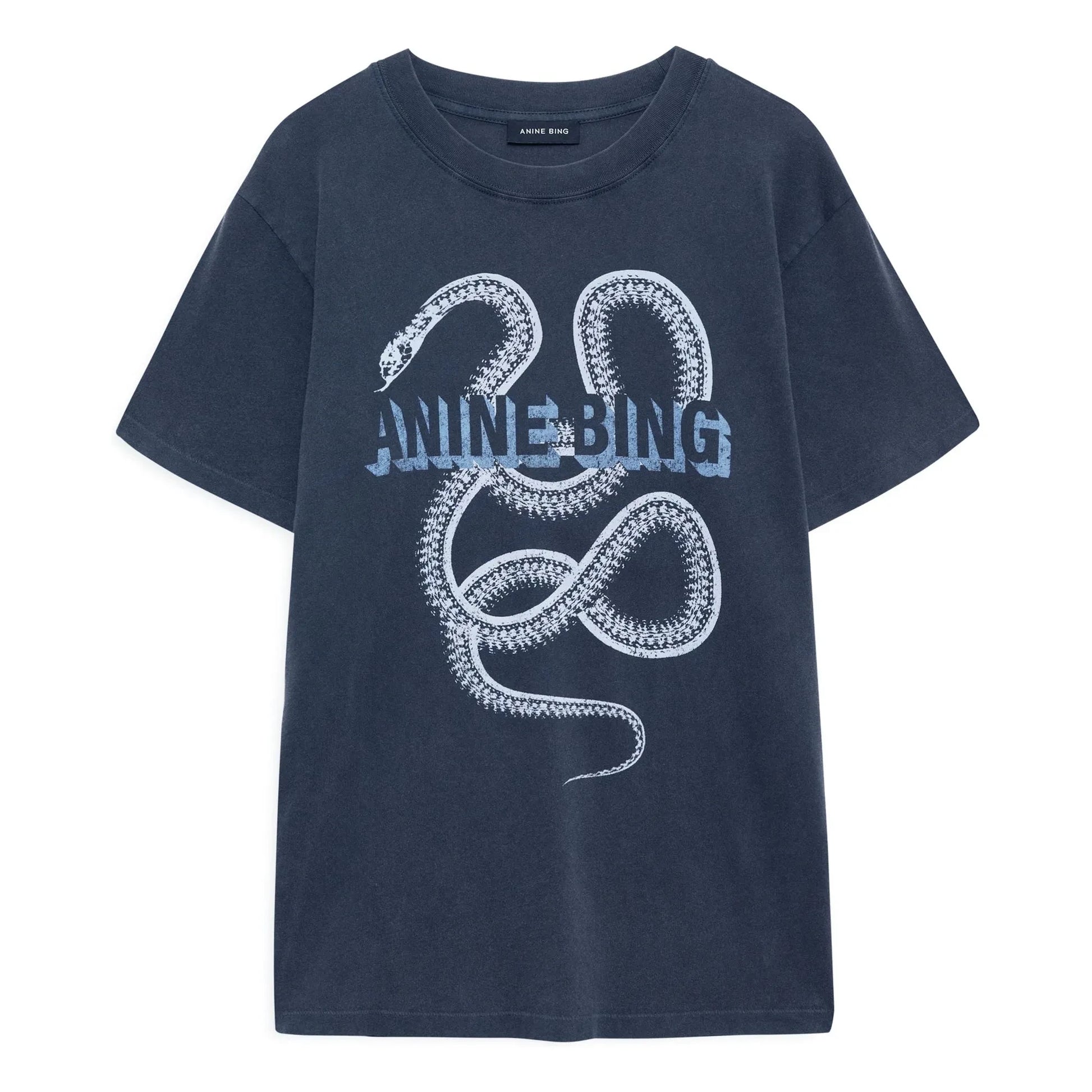 Anine Bing - Lili Snake T-shirt | Black