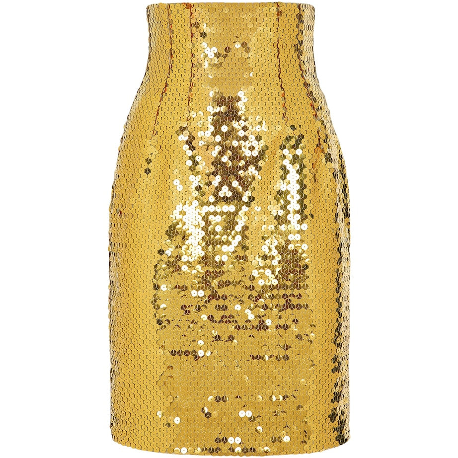 Dolce & Gabbana Multi Sequinned Mini Skirt