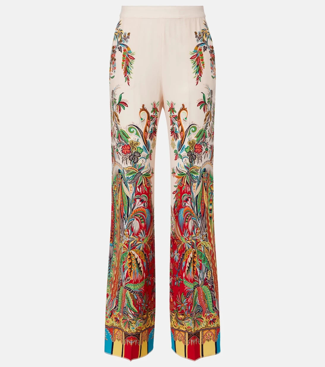 Etro - Printed silk palazzo pants