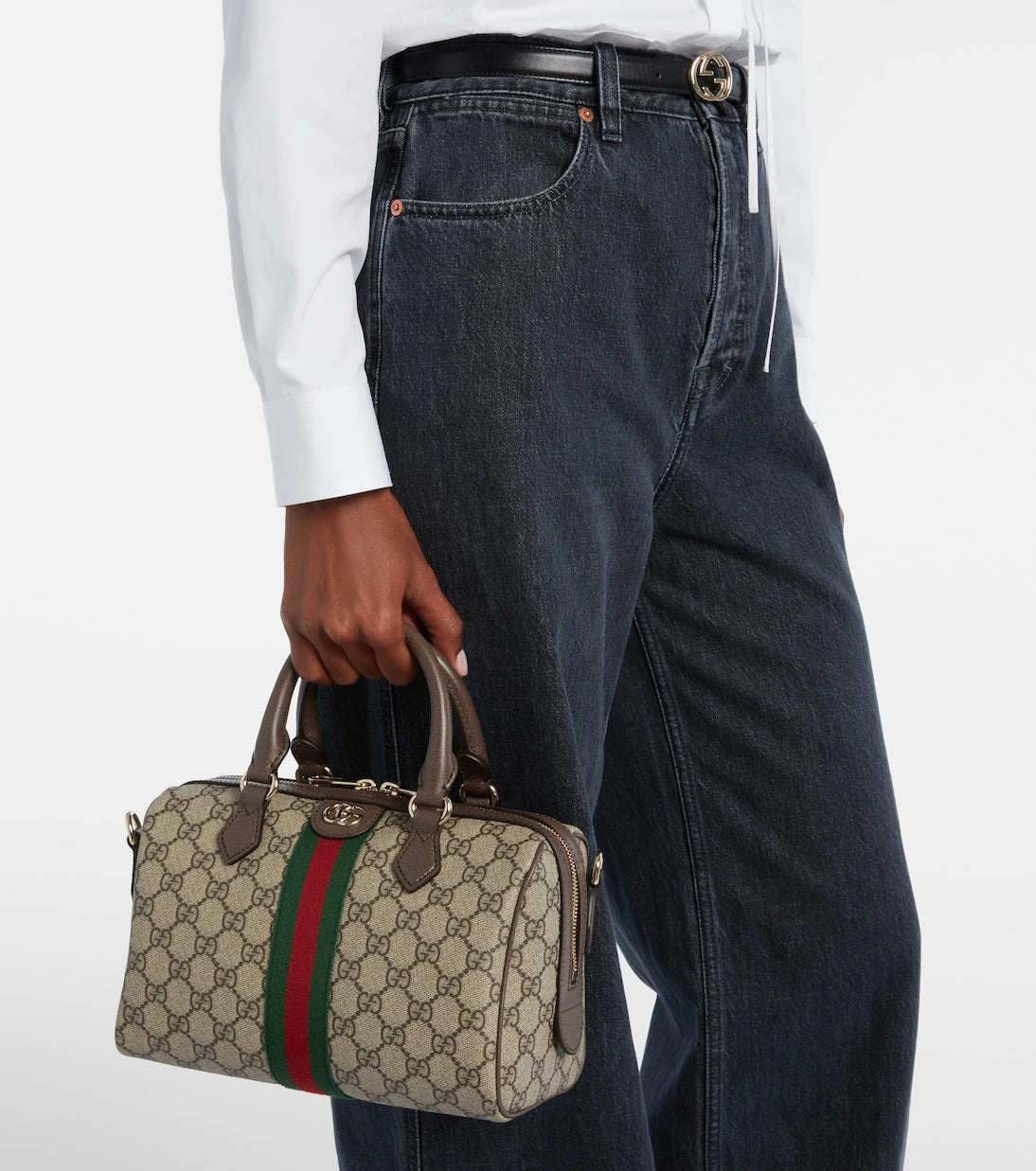 Gucci - حقيبة توتس أوفيديا متوسطة GG