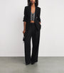 Embellished-Panel Cynthia Blazer BLACK