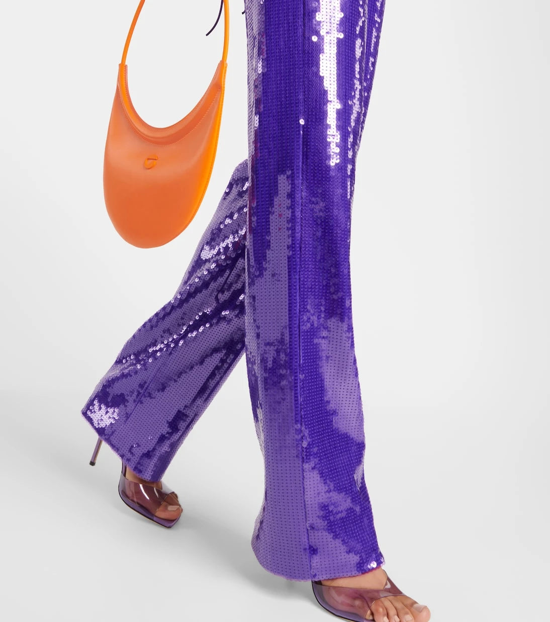 LaQuan Smith - Sequined wide-leg pants