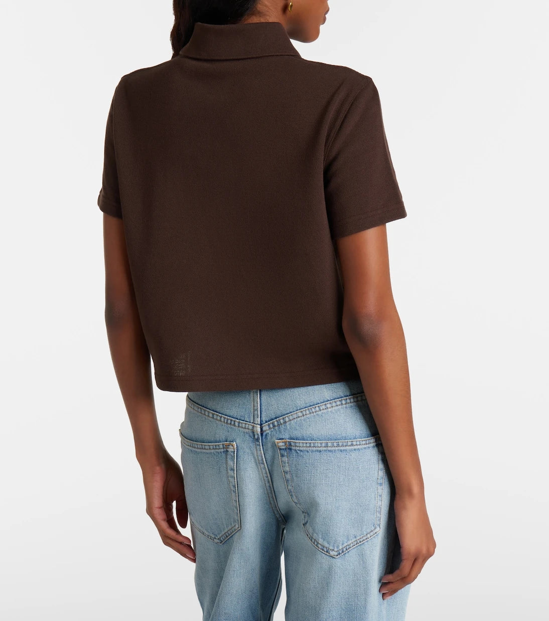 Saint Laurent - Cassandre cotton piqué polo shirt