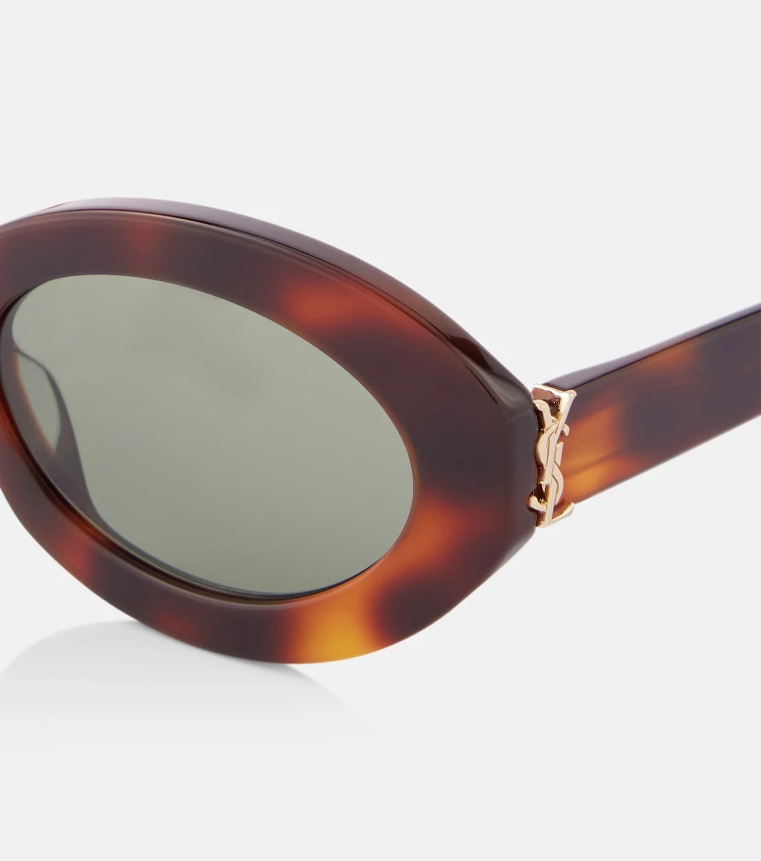 Saint Laurent - نظارة شمسية بيضاوية SL M136