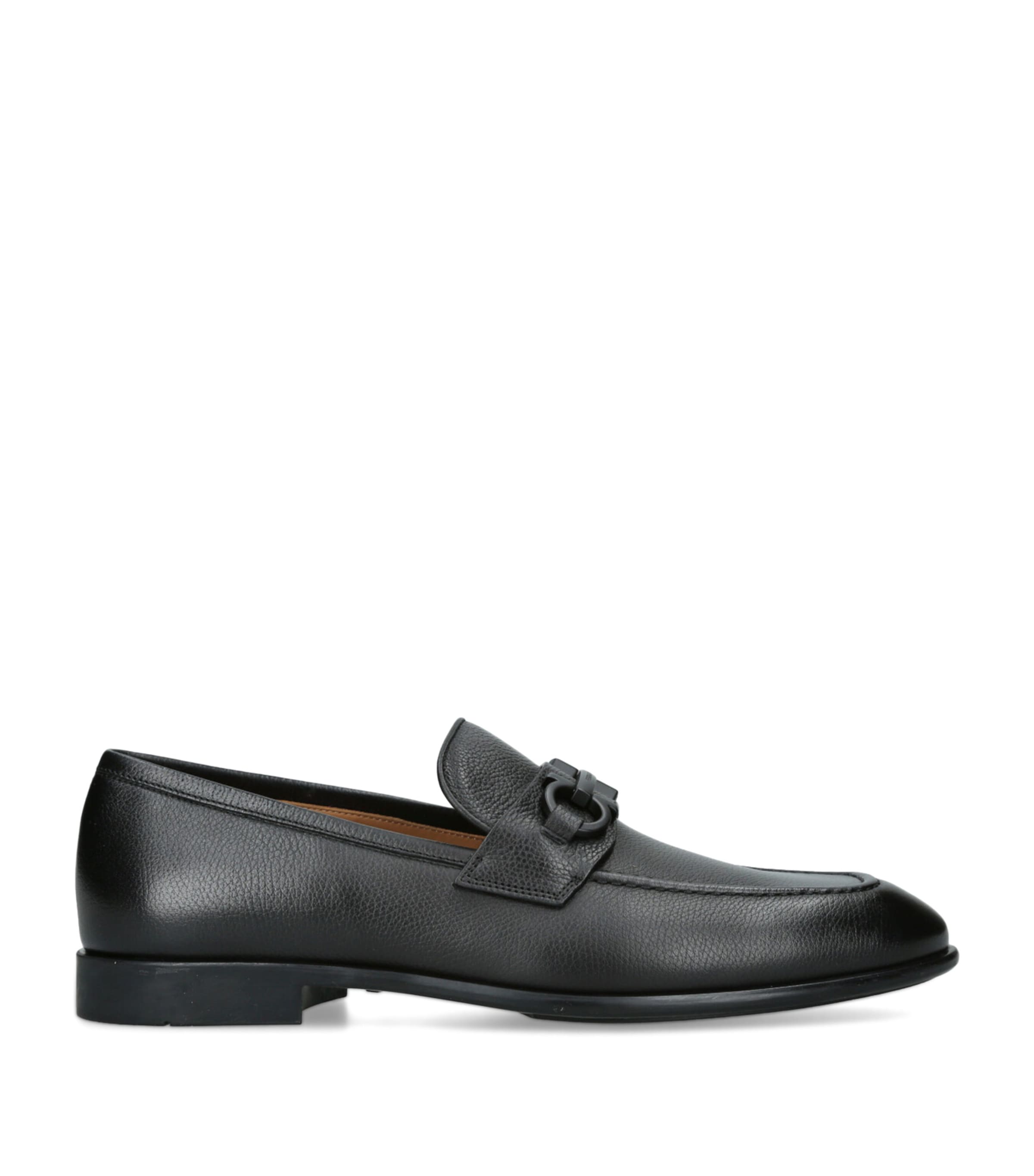 Salvatore Ferragamo Leather Foster Gancho Loafers
