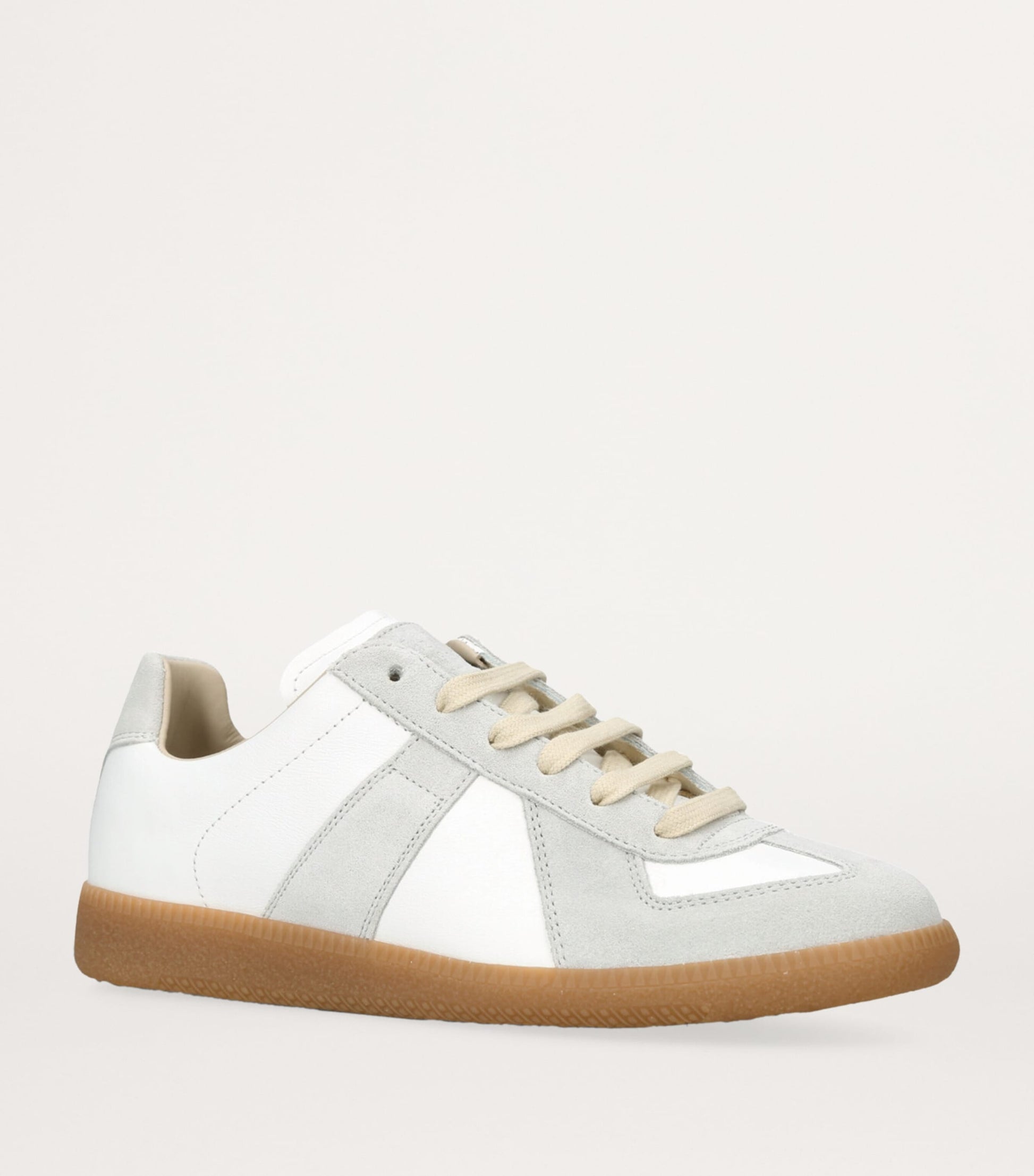 White Leather Replica Sneakers