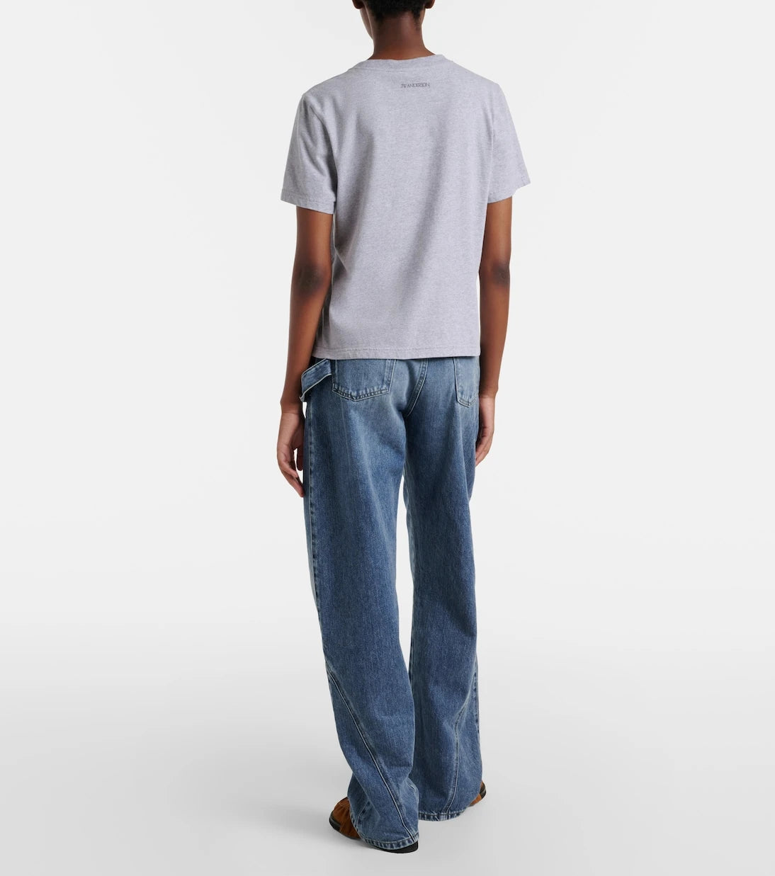 JW Anderson - Twisted embroidered straight jeans