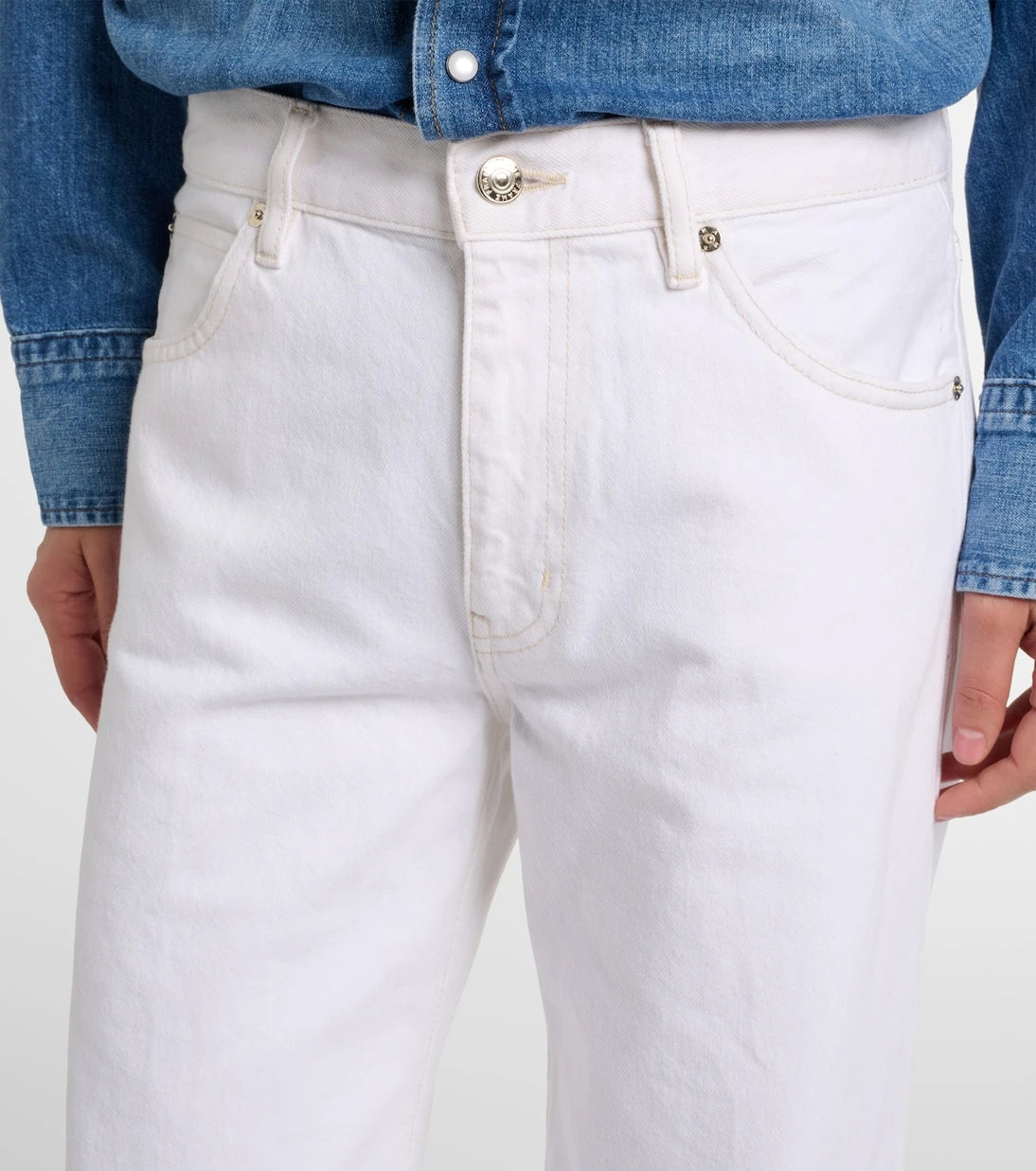 Frame - Bubble mid-rise wide-leg jeans