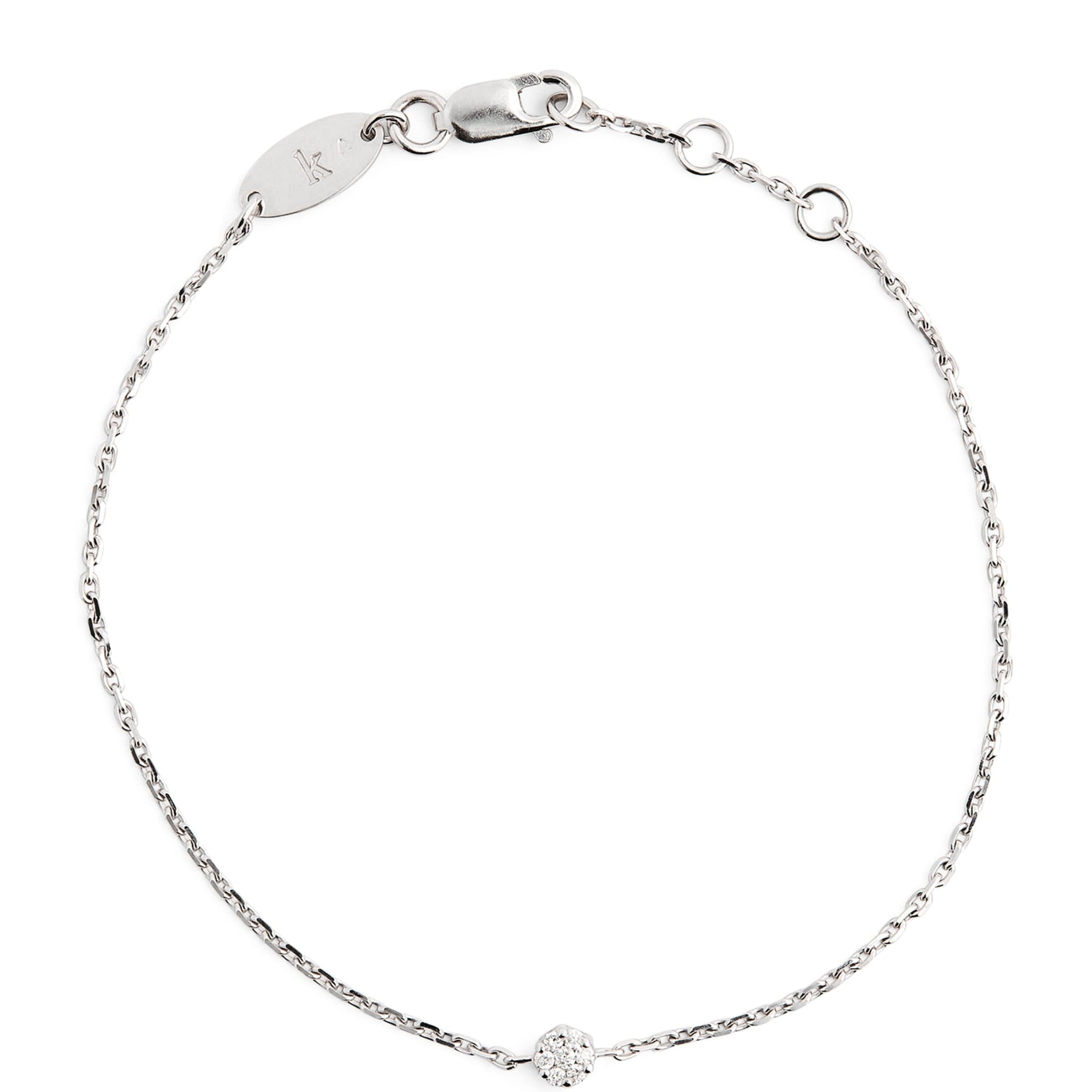 White Gold and Diamond Illusion Bracelet