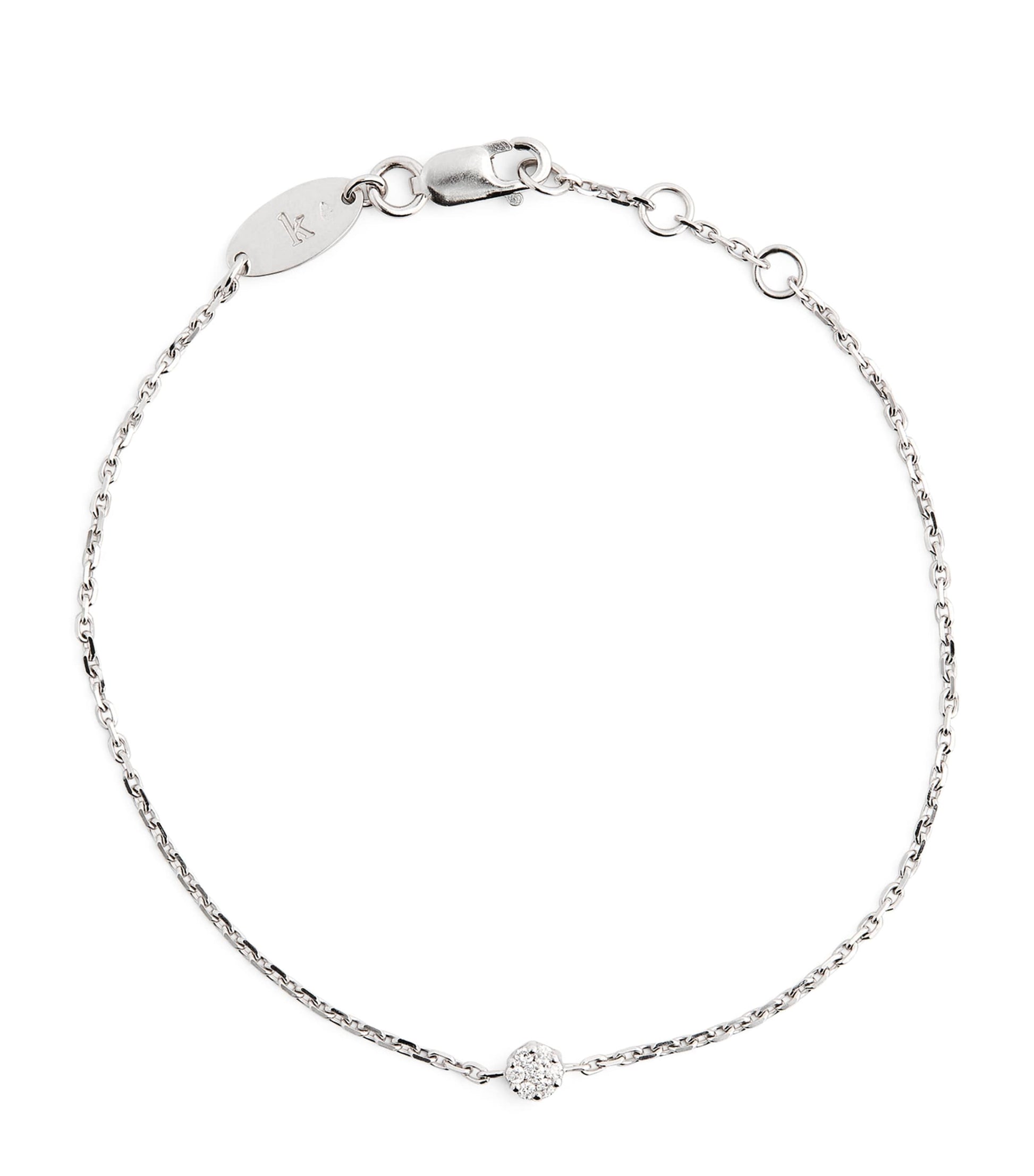 White Gold and Diamond Illusion Bracelet
