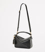 LOEWE Black Small Leather Featherlight Puzzle Top-Handle Bag