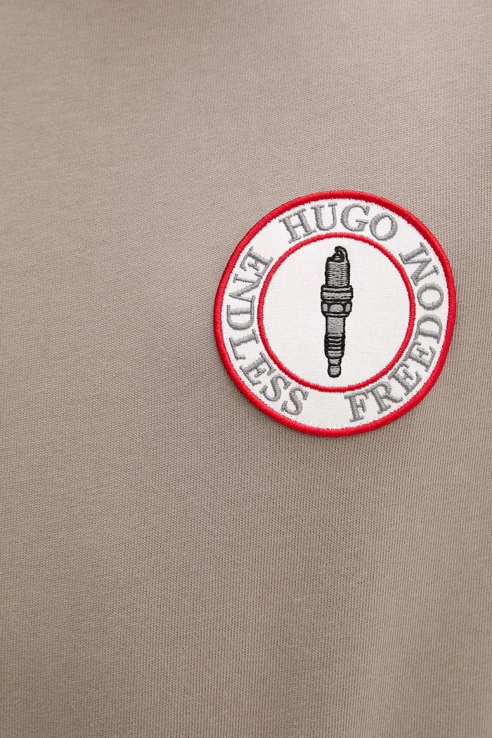 HUGO Dobul Pamuklu Tişört