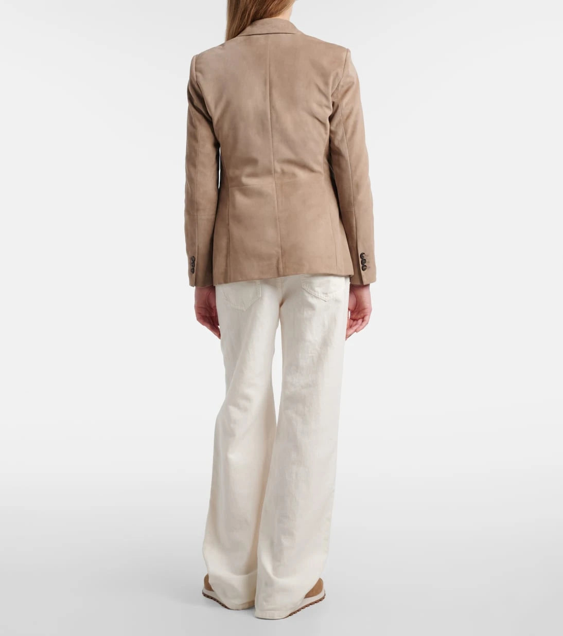 Brunello Cucinelli - Cotton and linen wide-leg pants