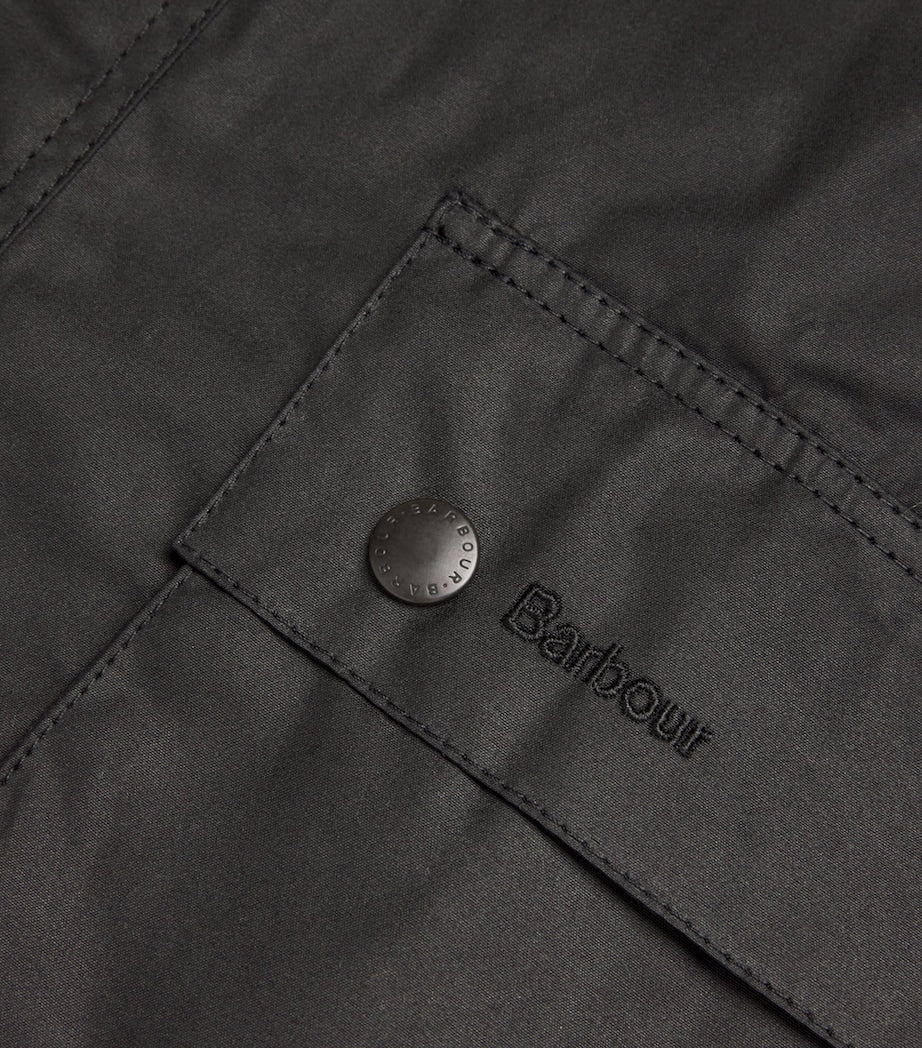 Barbour Black Waxed Ashby Jacket
