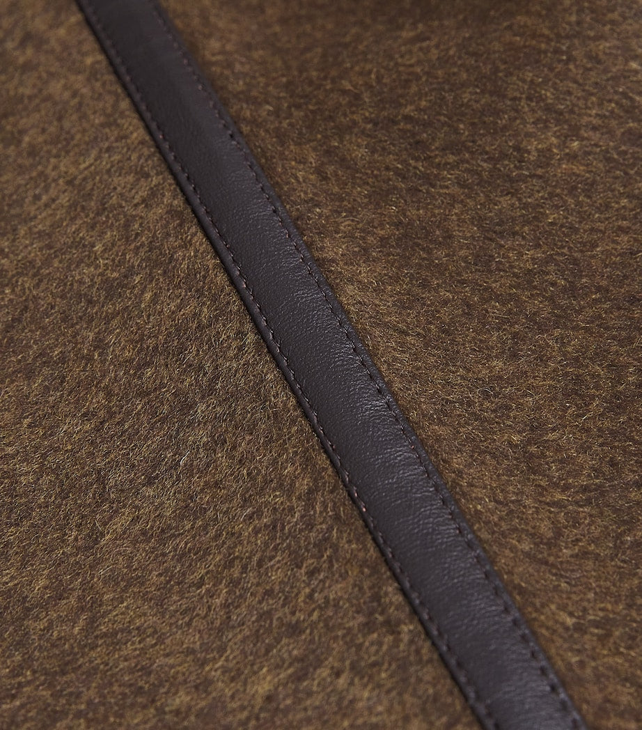 Green Wool-Cashmere Cape