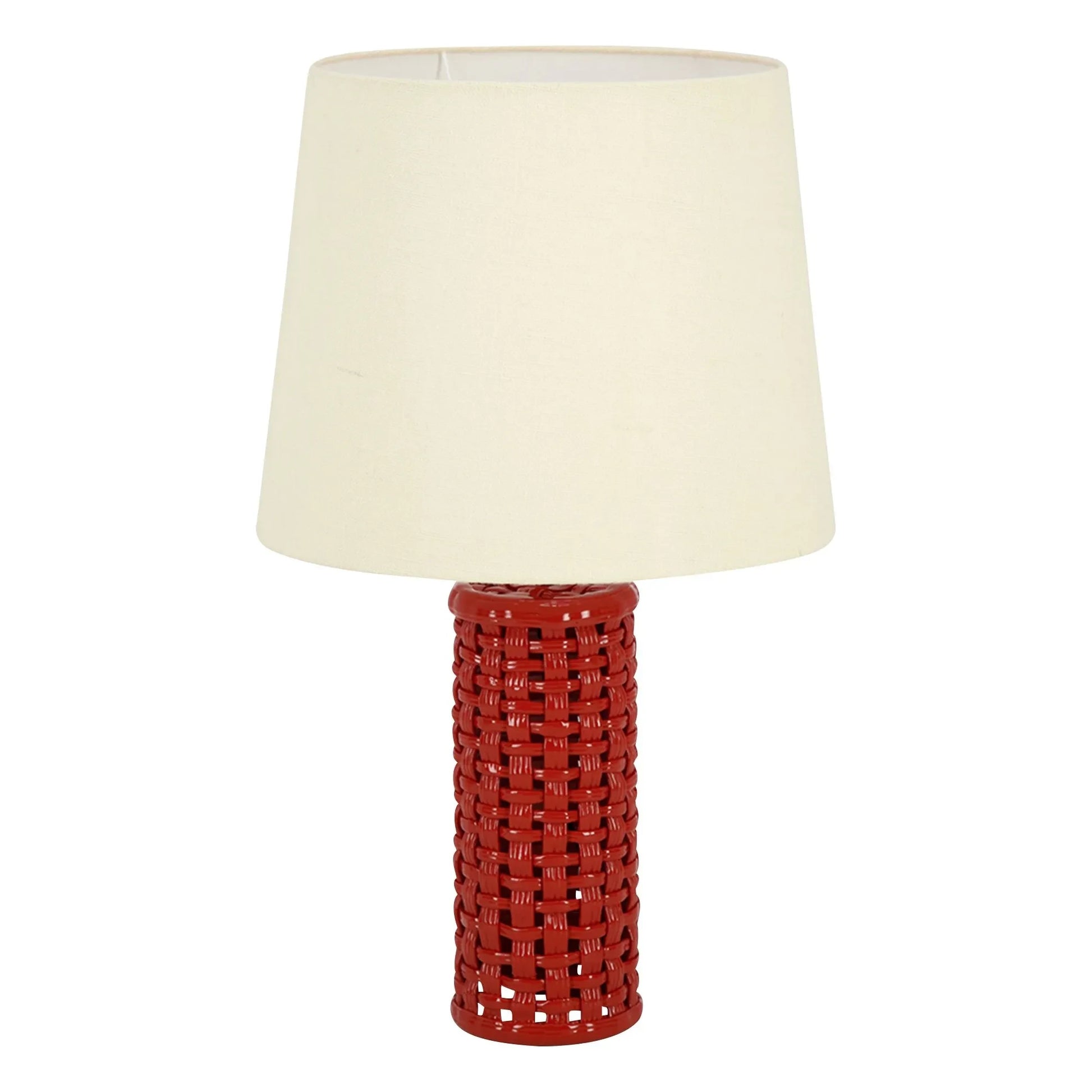 House of Capricorn - Cesta ceramic lamp base | Red
