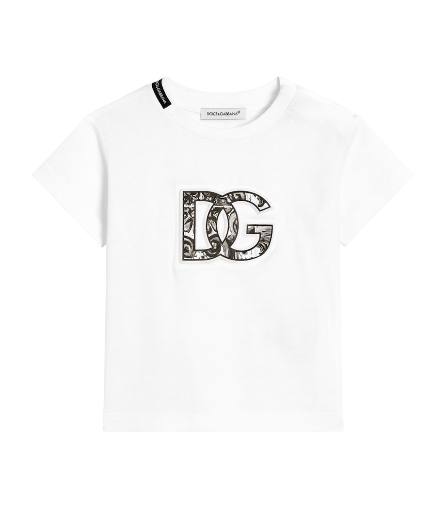 Dolce & Gabbana Kids Majolica Logo T-Shirt (3-36 Months)