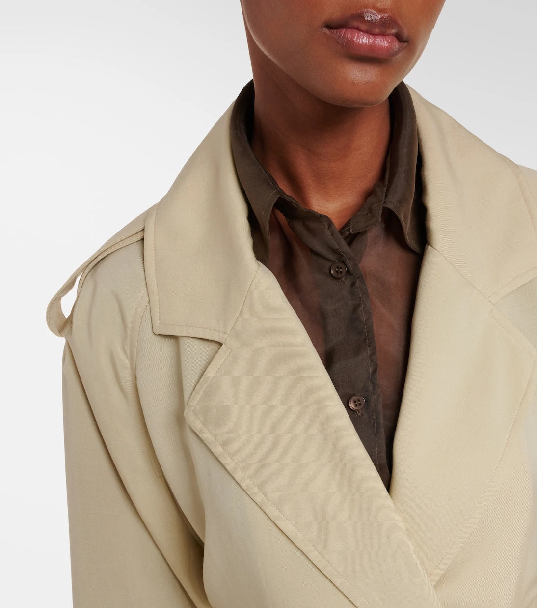 The Frankie Shop - Simona cropped trench coat